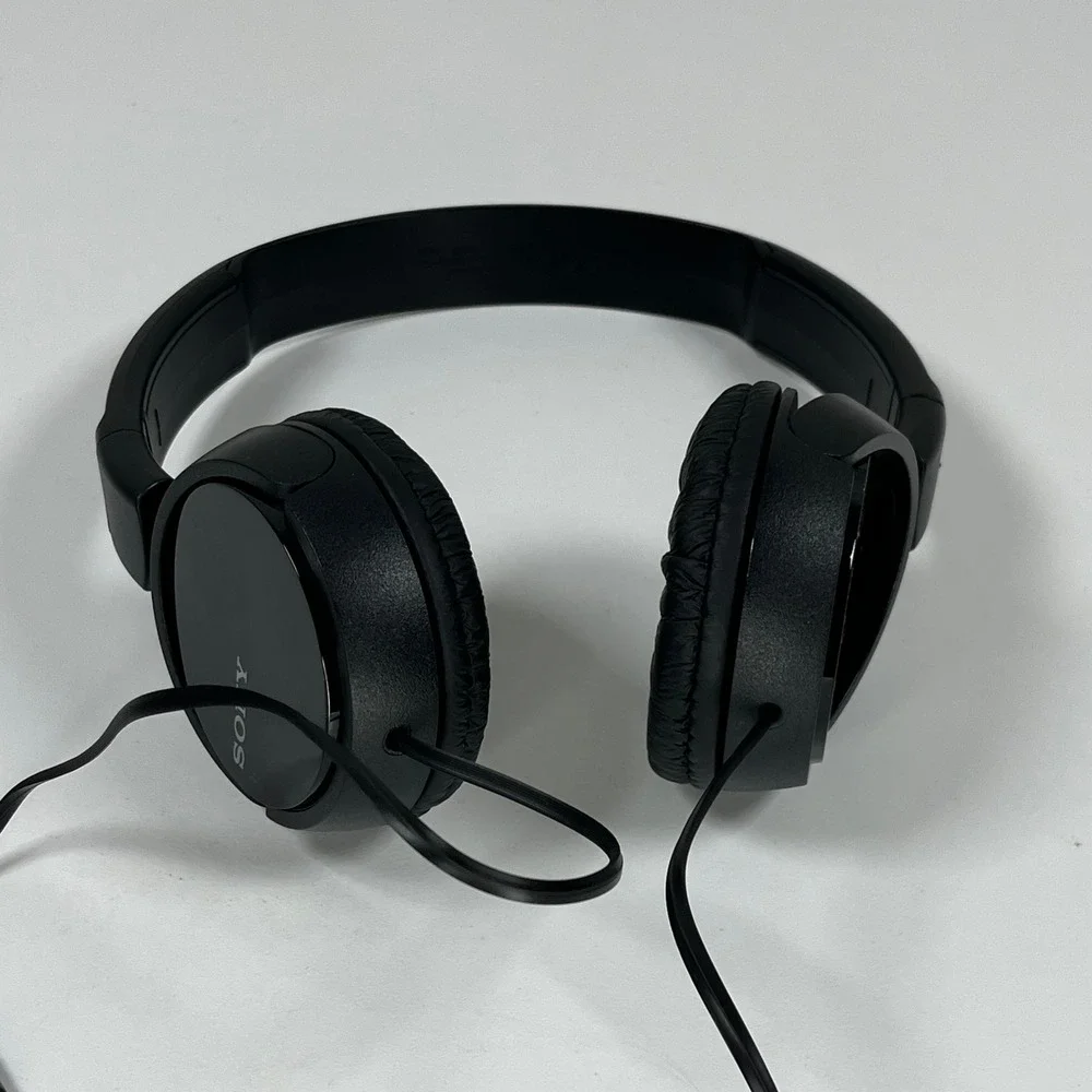 Sony MDR-ZX110 Wired On-Ear Headphones Black Foldable MDRZX110/B‎
